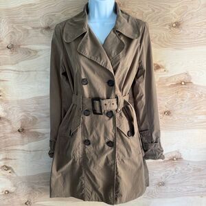Vintage BB Dakota Double Breasted Lined Steam Punk Trench Coat M